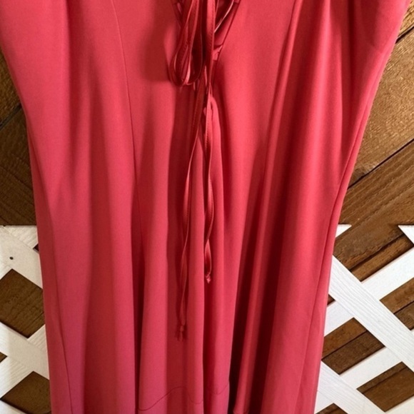 WHBM red coral maxi dress Size 2 - Picture 4 of 10